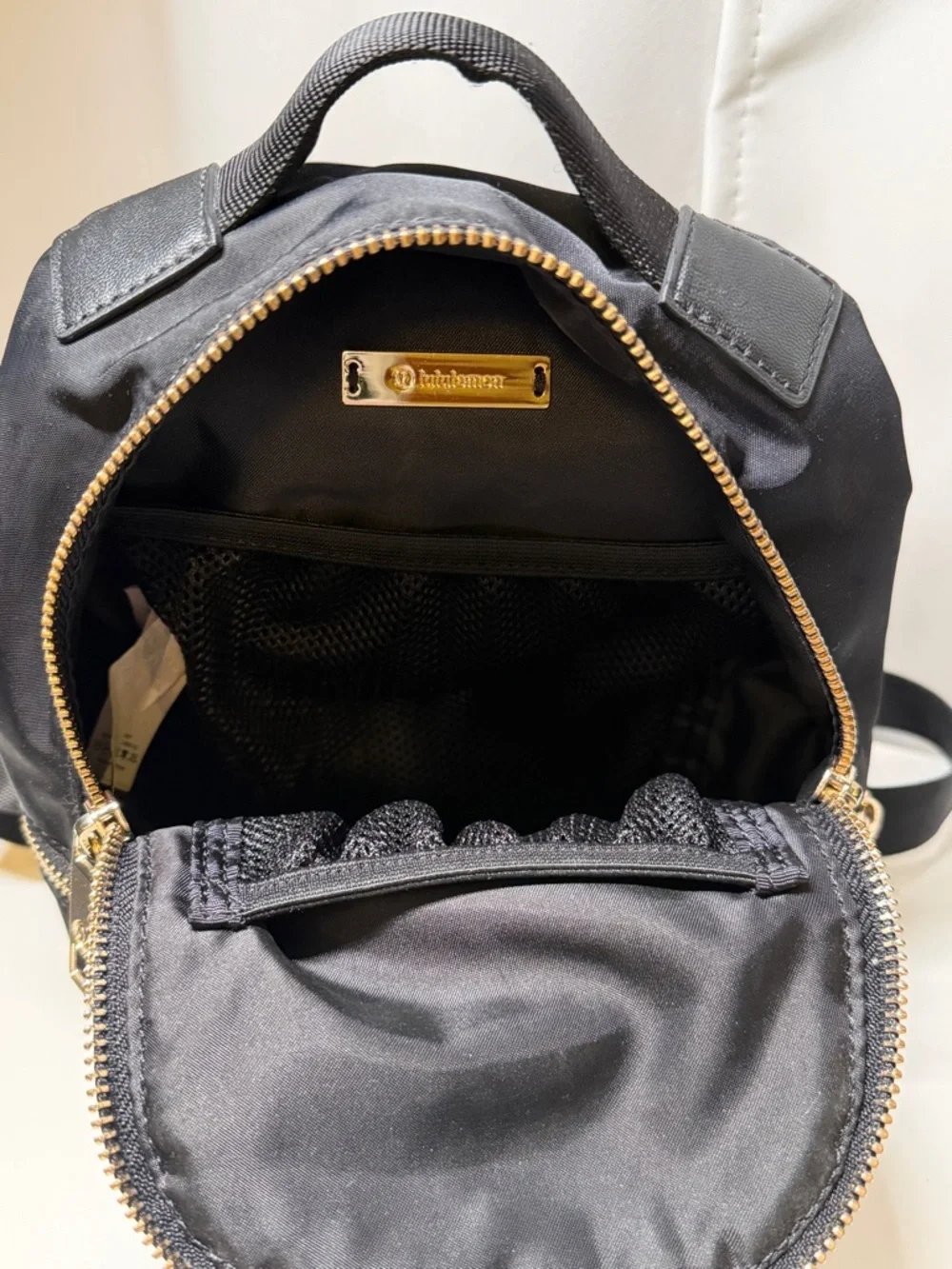 Lululemon City Adventurer Backpack Micro 3L Black Gold Hardware - Picture 2 of 4